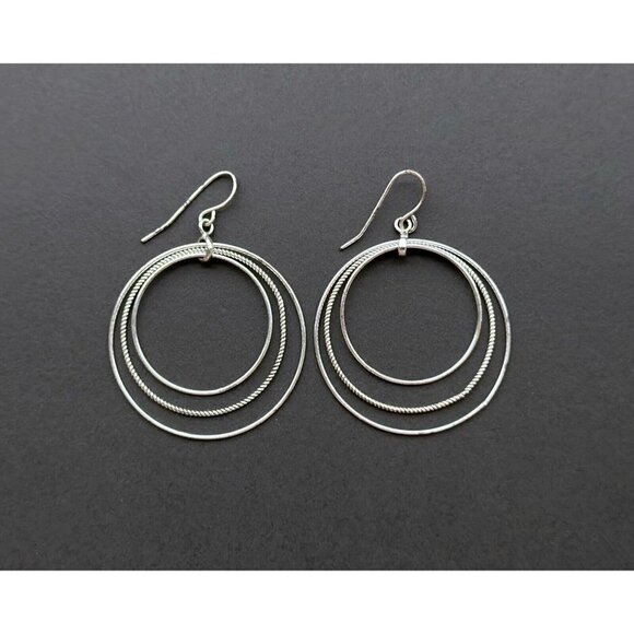 Earrings Set Of 4 - Assorted Hoop, Stud & Dangle Earrings - Picture 2 of 7